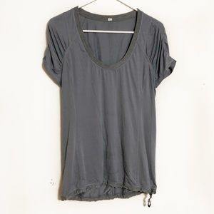 Lululemon cinch waist short sleeve workout top